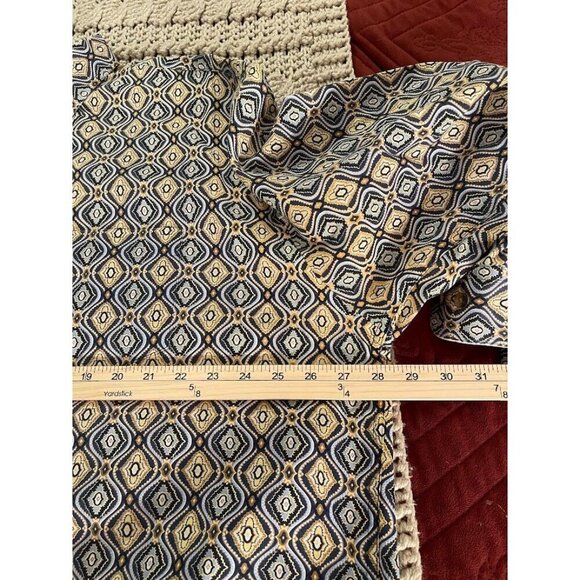 Alan Flusser Geometric Print Button-Down Shirt MEN'S SZ M - Picture 9 of 12